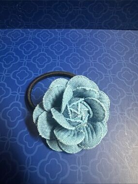 Fabric Flower Hair Tie - Women Accessories